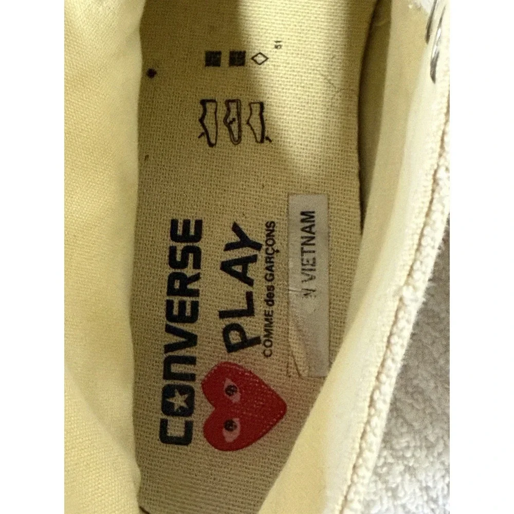 Converse Chuck Taylor CDG Comme des Garcons Men's High Top Sneakers Size 8.5